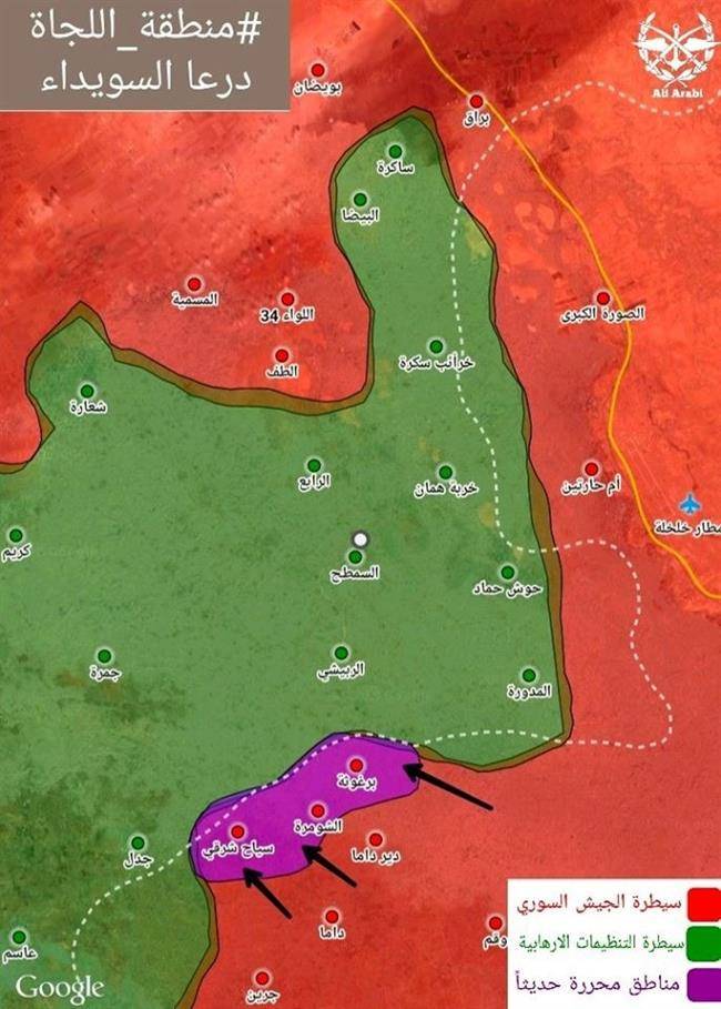 پیشروی ارتش سوریه در جنوب شرق این کشور/7 شهر از اشغال تروریست‌ها آزاد شد