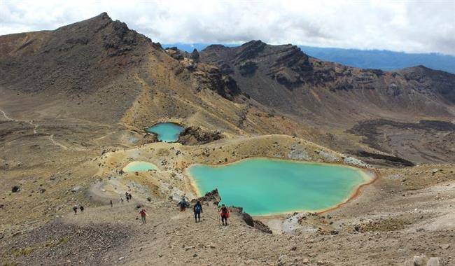 کوهنوردی در مسیر Tongariro Crossing