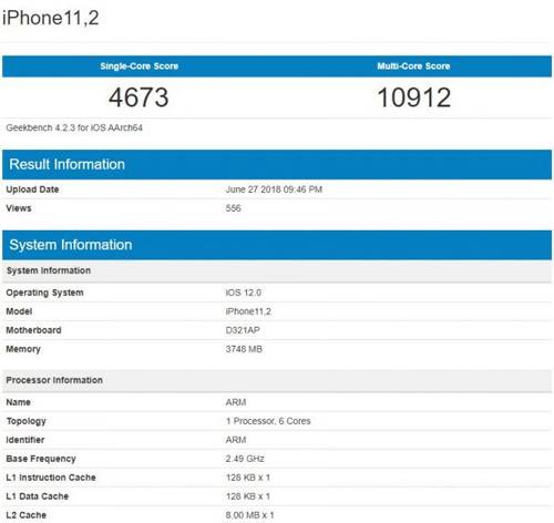 آیفون جدید اپل در Geekbench رویت شد آیفون جدید اپل در Geekbench رویت شد