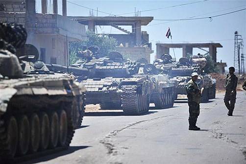 ارتش سوریه کنترل مسیر بین‌المللی دمشق به امان را به دست گرفت