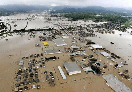 قربانیان سیل و طوفان ژاپن به 122 نفر افزایش یافت