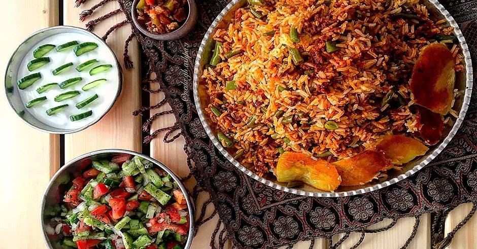 طرز تهیه لوبیا پلو با گوشت چرخ‌کرده