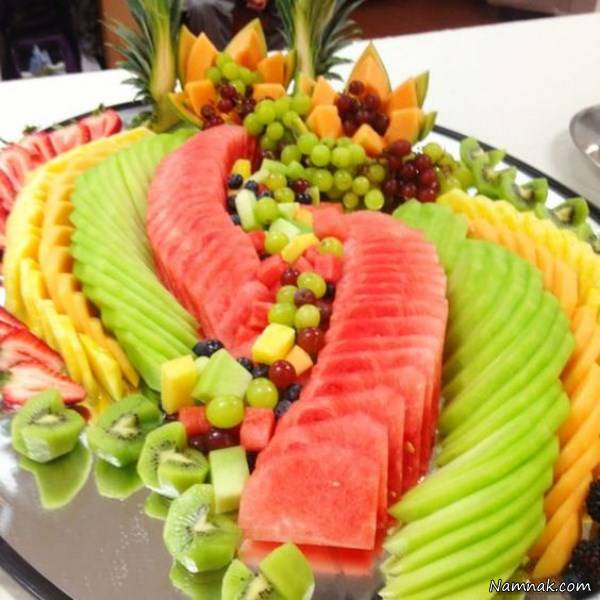 میوه آرایی شب یلدا برای عروس 96 میوه آرایی یلدا