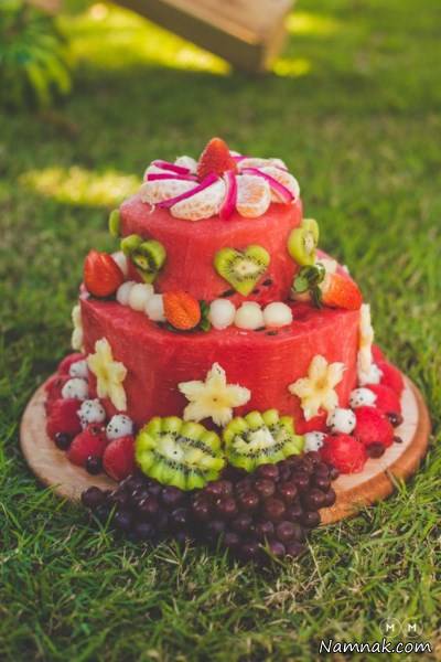 تزیین هندوانه شب یلدا عروس میوه آرایی یلدا