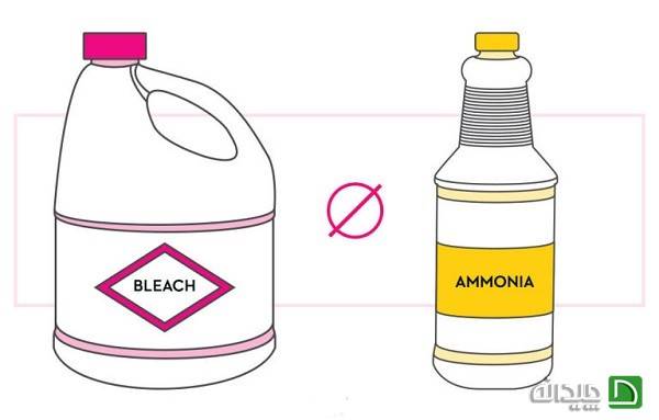 مایع سفید کننده+ آمونیاک