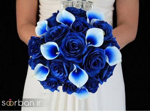 دسته گل عروس آبی 18