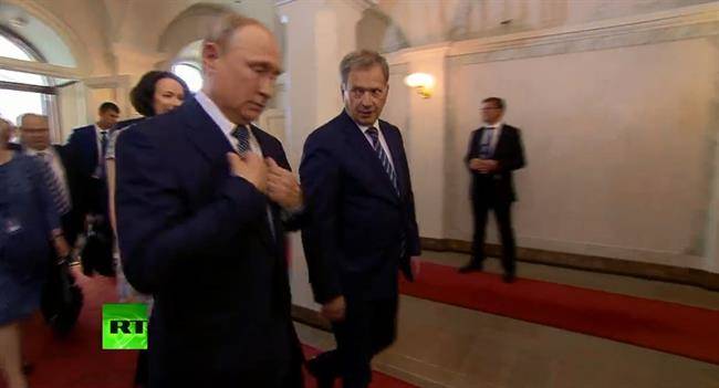 ورود ترامپ و پوتین به کاخ ریاست جمهوری فنلاند برای دیدار دوجانبه