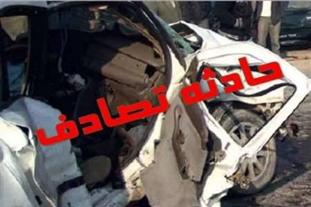 فوت یک تن بر اثر تصادف کامیونت با اتوبوس در بزرگراه آزادگان