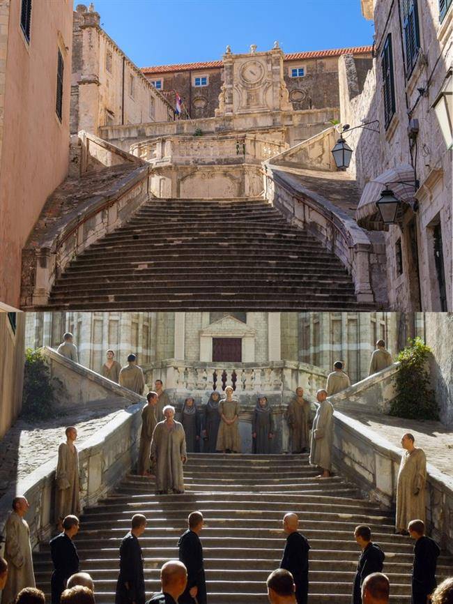 پلکان جزویت Jesuit Staircase درشهر دوبروونیک و در سریال بازی تاج و تخت