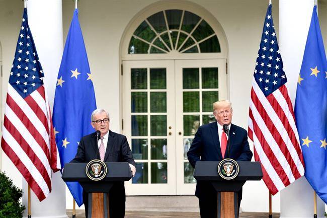 توافق ترامپ و اتحادیه اروپا درباره تلاش برای حل مناقشات مربوط به تعرفه‌ها