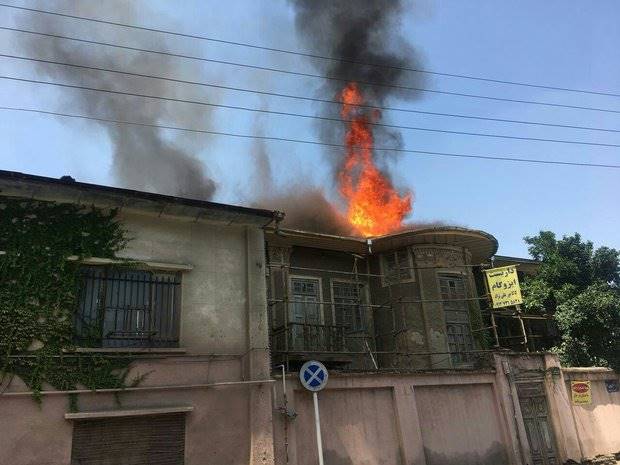 خانه تاریخی دارویی گرگان در آتش سوخت