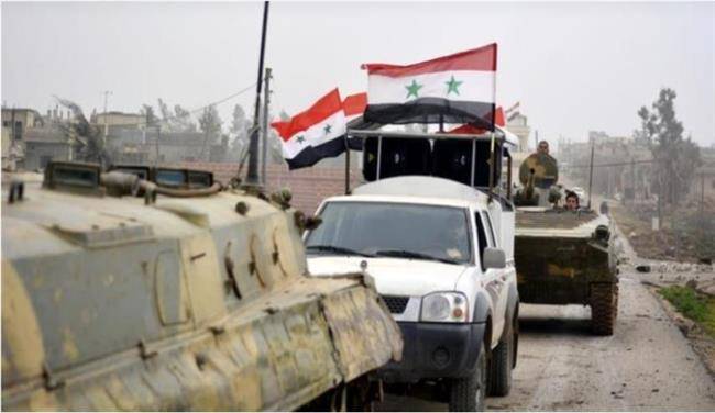 آخرین مواضع تروریست‌ها هدف حملات بی‌امان ارتش سوریه/کمتر از 70 کیلومتر مرب از اراضی جنوب غرب سوریه در اشغال داعش قرار دارد