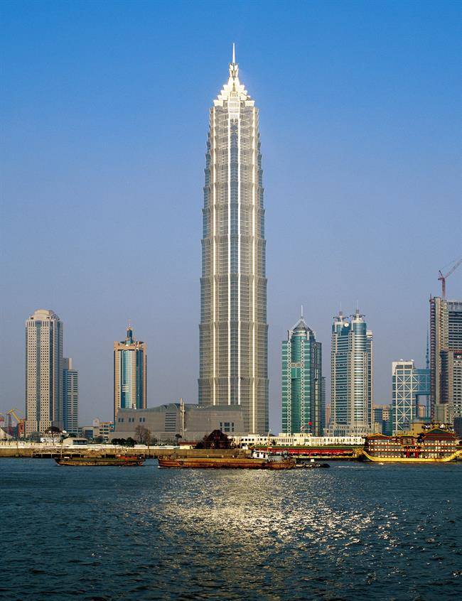 برج جین مائو در شانگهای (jin mao tower in shanghai)