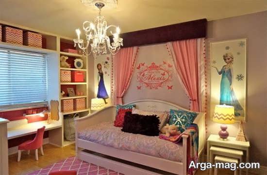 دیزاین زیبای اتاق دخترانه