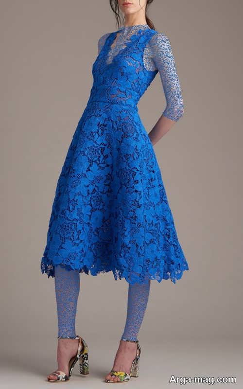 مدل لباس مجلسی آبی 