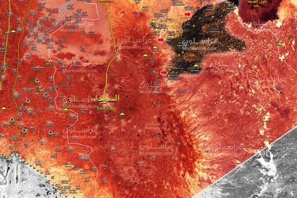 گزارشی از محور‌های عملیاتی ارتش سوریه در استان «سویداء»