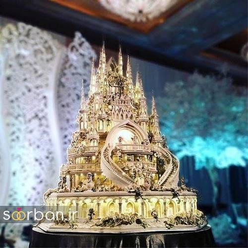 کیک عروسی مدل قصر1
