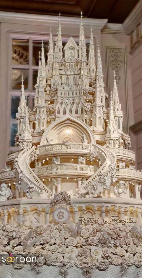 کیک عروسی مدل قصر 2