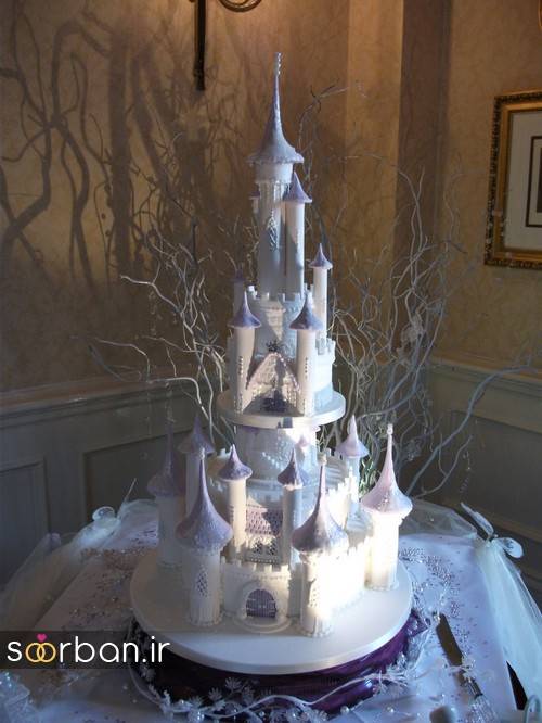 کیک عروسی مدل قصر 13