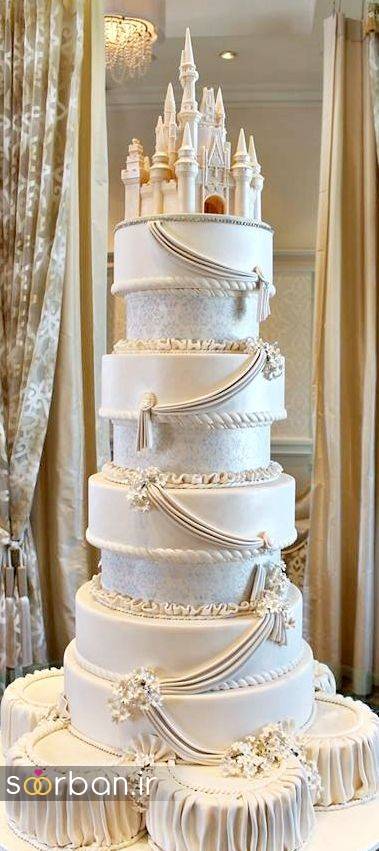 کیک عروسی مدل قصر 14