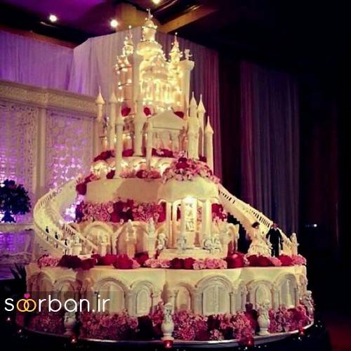 کیک عروسی مدل قصر 15