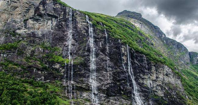 آبشارهای Geirangerfjorden در کشور نروژ