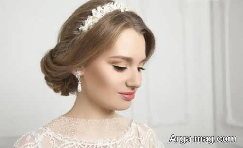 مدل مو خاص و ساده برای عروس 