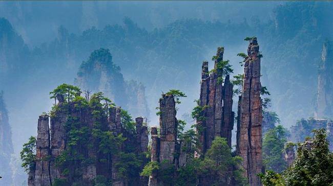 پارک ملی ژانگ جیاجی، چین ZHANGJIAJIE NATIONAL FOREST PARK 