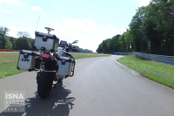 ویدئو / موتورسیکلتی که بدون سرنشین حرکت می‌کند