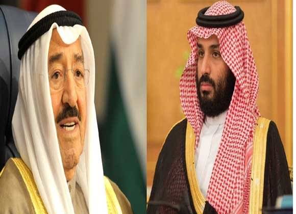 دیدار و گفتگوی محمد بن سلمان و امیر کویت