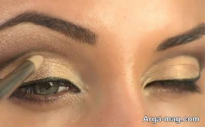 مراحل کشیدن سایه برای چشم گود