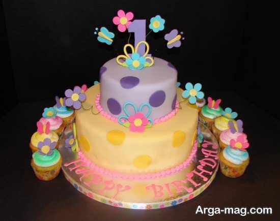 تزیین زیبا و خلاقانه کیک تولد