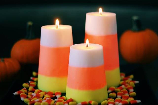 روش درست کردن شمع مخروطی به مناسبت هالووین