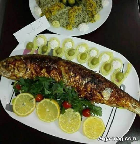 تزیین ظرف ماهی زیبا