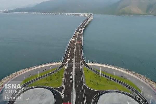 ویدئو / طولانی‌ترین پل دریایی جهان در چین