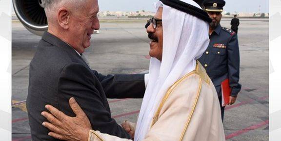 دیدار وزیر دفاع آمریکا با پادشاه بحرین