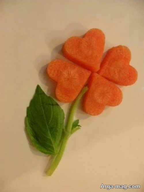 تزیین ساده و زیبا هویج 