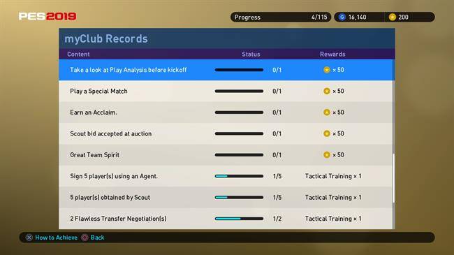 بخش مای‌کلاب PES 2019