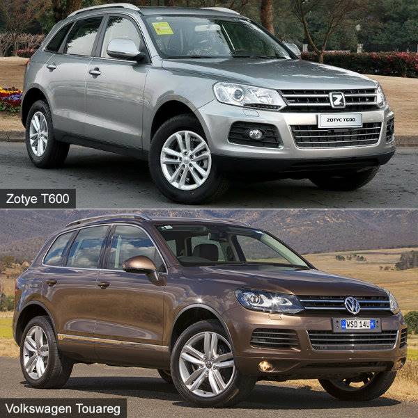 Zotye T600 vs VW Touareg