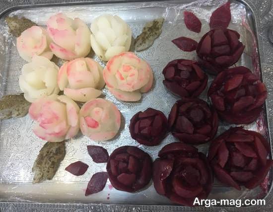 تزیینات شیک شلغم و لبوی شب یلدا