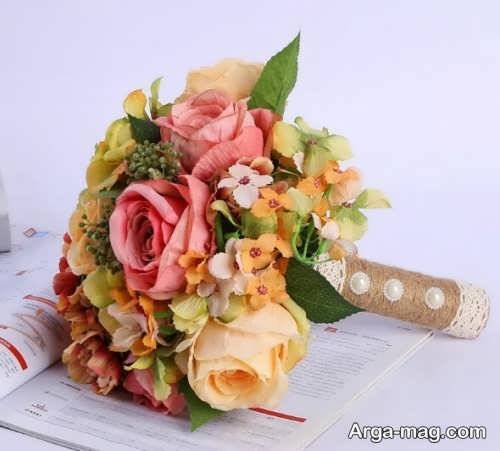 دسته گل زیبا و جدید برای عروس 