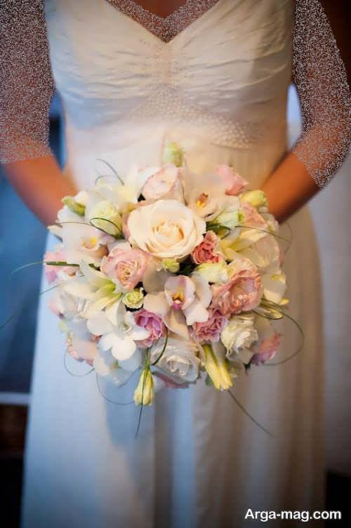 دسته گل گرد برای عروس 