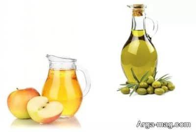 ماسک مو سرکه سیب و روغن زیتون 