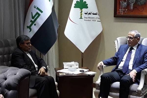 دیدار رئیس سازمان پزشکی قانونی کشور ایران با وزیر بهداشت و محیط زیست عراق