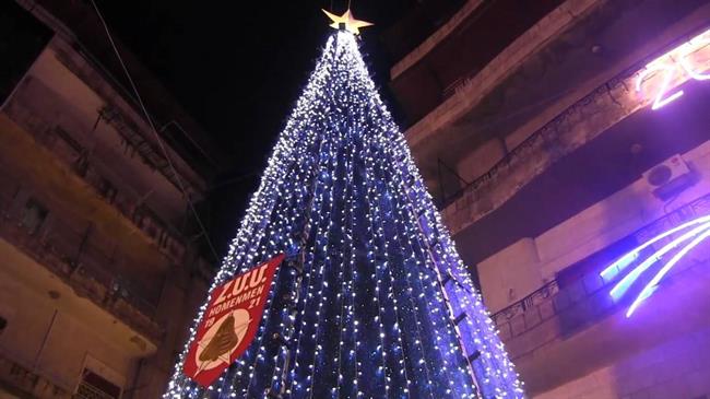 جشن کریسمس در حلب+فیلم و تصاویر