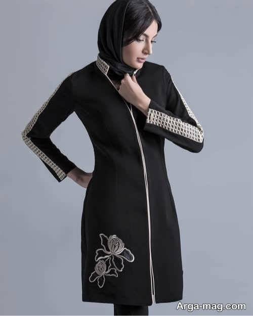 مدل مانتوی مجلسی کار شده 2019