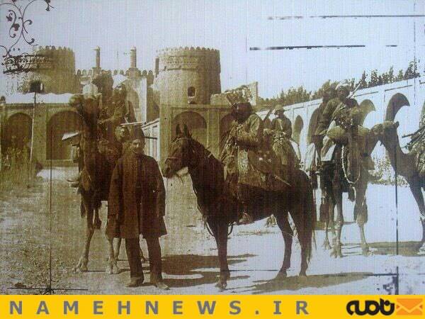 عکس زیرخاکی از دروازه قدیم شهر کرمان