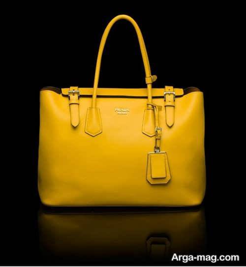 مدل کیف دستی زنانه زرد 