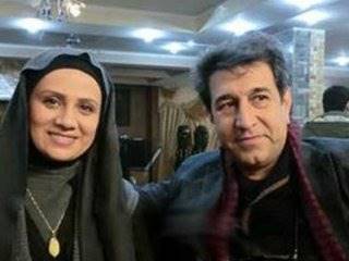 بازیگر زنی که با همسرش تماشاگر بازی ایران و عراق بود+عکس