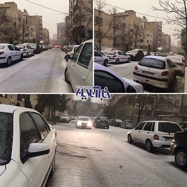 تگرگ شدید دقایقی پیش در تهران +عکس تگرگ شدید دقایقی پیش در تهران +عکس